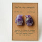Crystal Sweet Valentine's Day Love Gift Penguin Carving Crystal Healing Bulk Wholesale