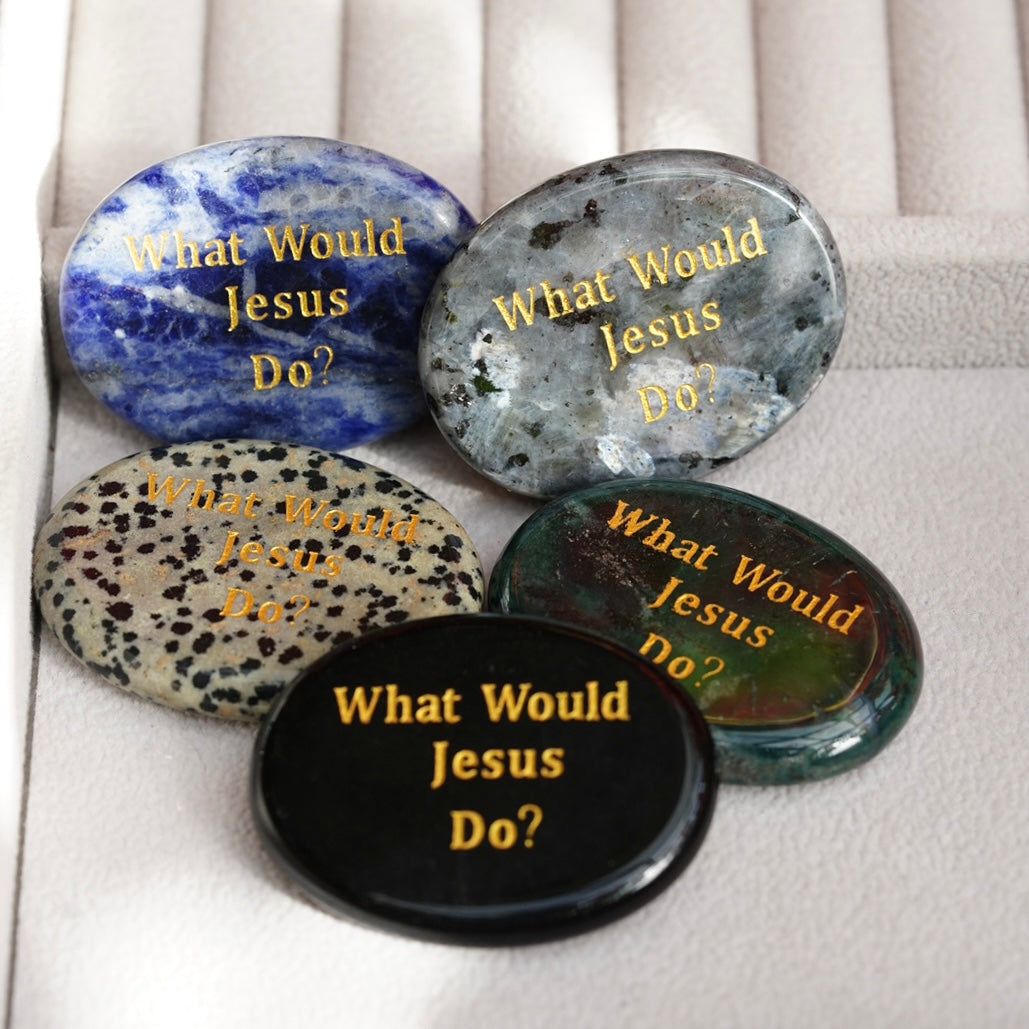 Natural Crystal Oval Shape Engraved Worry Stone Crystal Gift Crystal Healing Bulk Wholesale