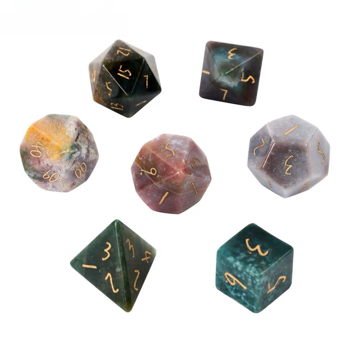 7pcs Crystal Dices Carving Collection Crystal Healing Bulk Wholesale