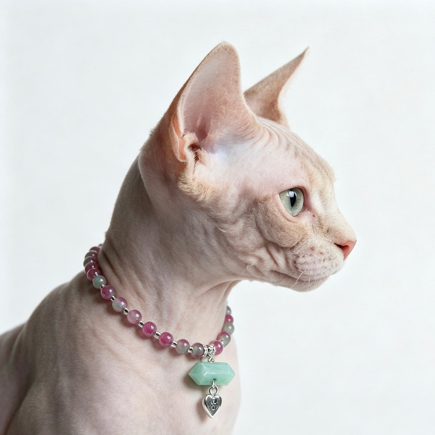 Cat's Eye Pet Collar with Magnet Buckle for Cat Crystal Healing Bulk Wholesale