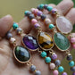 Colorful Lava Rock Pet Collar with Magnet Buckle for Cat Crystal Healing Bulk Wholesale