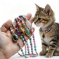 Colorful Lava Rock Pet Collar with Magnet Buckle for Cat Crystal Healing Bulk Wholesale