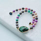 Colorful Lava Rock Pet Collar with Magnet Buckle for Cat Crystal Healing Bulk Wholesale