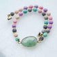 Colorful Lava Rock Pet Collar with Magnet Buckle for Cat Crystal Healing Bulk Wholesale