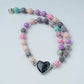 Colorful Lava Rock Pet Collar with Magnet Buckle for Cat Crystal Healing Bulk Wholesale