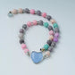 Colorful Lava Rock Pet Collar with Magnet Buckle for Cat Crystal Healing Bulk Wholesale