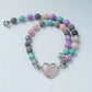 Colorful Lava Rock Pet Collar with Magnet Buckle for Cat Crystal Healing Bulk Wholesale