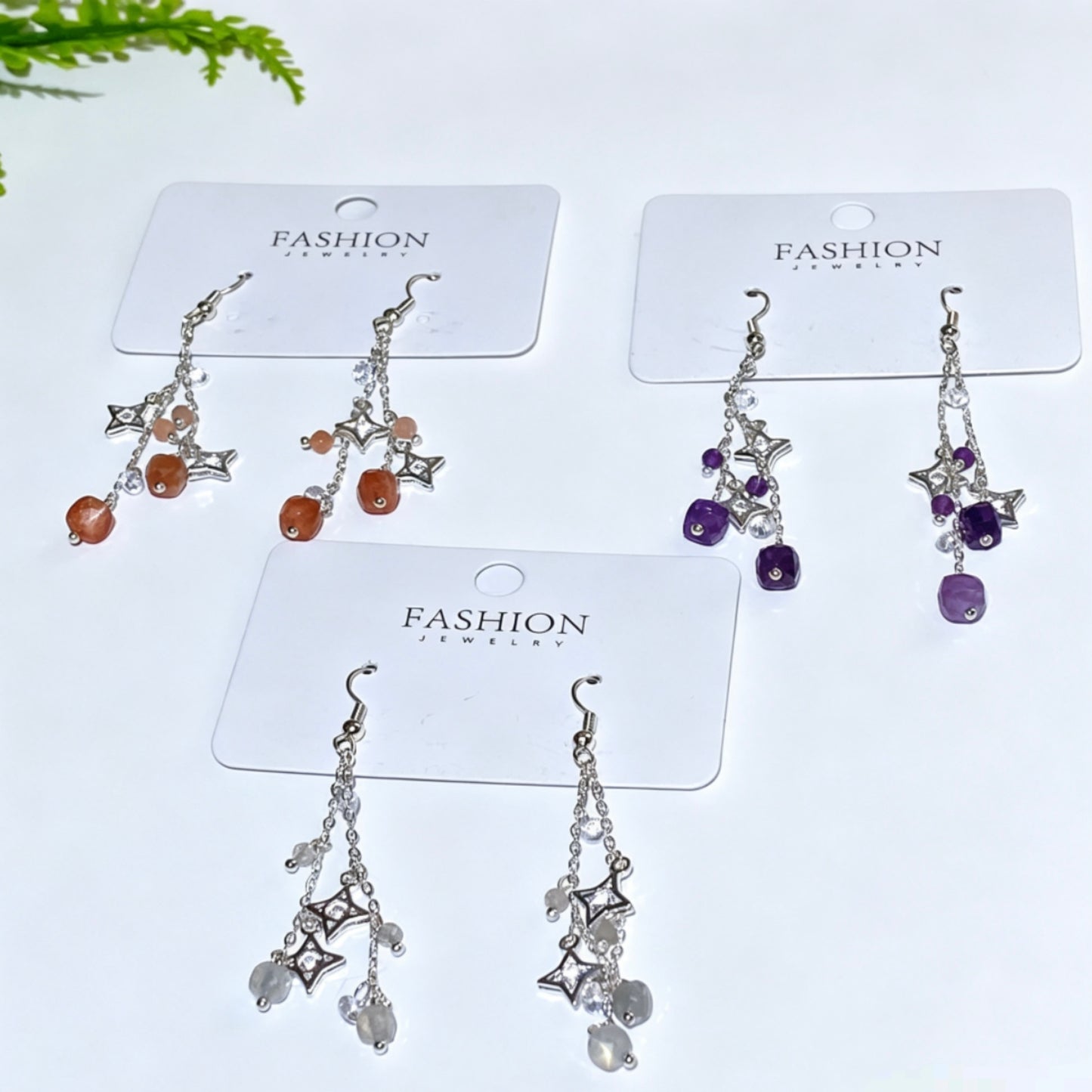 Alloy Metal Crystal Earrings Crystal Healing Bulk Wholesale