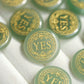 25mm Natural Crystal YES/NO Decision Coin Crystal Healing Bulk Wholesale