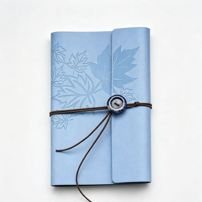 PU Leather Journal Notebook with Natural Crystal Button Decoration Crystal Healing Bulk Wholesale