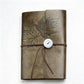 PU Leather Journal Notebook with Natural Crystal Button Decoration Crystal Healing Bulk Wholesale