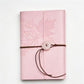 PU Leather Journal Notebook with Natural Crystal Button Decoration Crystal Healing Bulk Wholesale