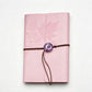 PU Leather Journal Notebook with Natural Crystal Button Decoration Crystal Healing Bulk Wholesale