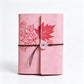 Loose-leaf PU Leather Journal Notebook with Natural Crystal Button Decoration Crystal Healing Bulk Wholesale