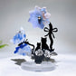 Mixed Crystal Buttterfly & Spinning Flower with Metal Stand Resin Base Free Form Crystal Healing Bulk Wholesale