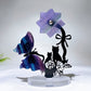 Mixed Crystal Buttterfly & Spinning Flower with Metal Stand Resin Base Free Form Crystal Healing Bulk Wholesale