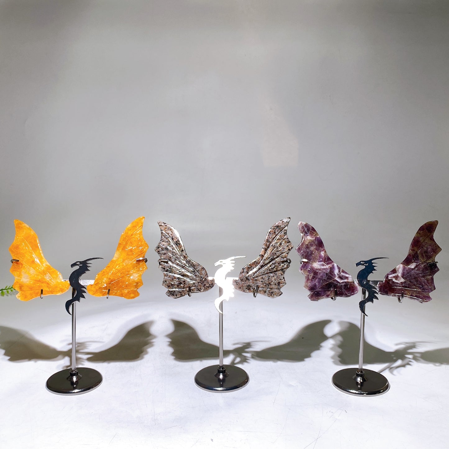 Crystal Dragon Wings with Stand Crystal Healing Bulk Wholesale