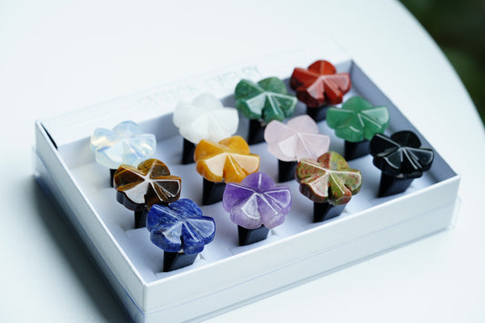 Crystal Four Leaf Clover Vent Clips