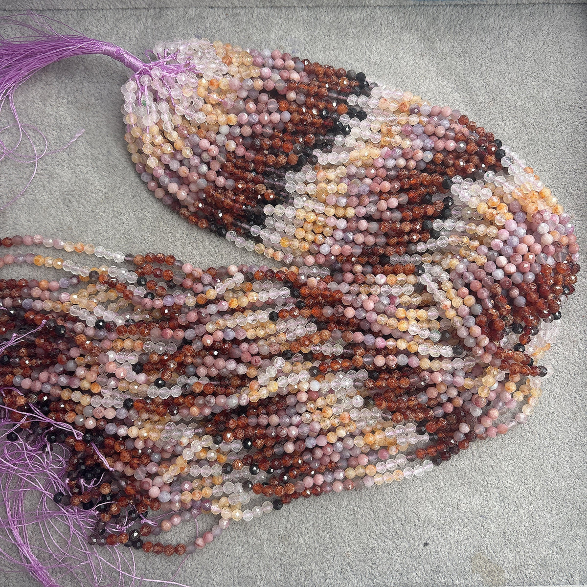 4mm Natural Faceted Gemstone Bead Strands Wholesale New Arrival