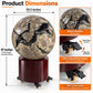 Huge Unique UV Reactive Volcanic Agate Sphere for Decoration