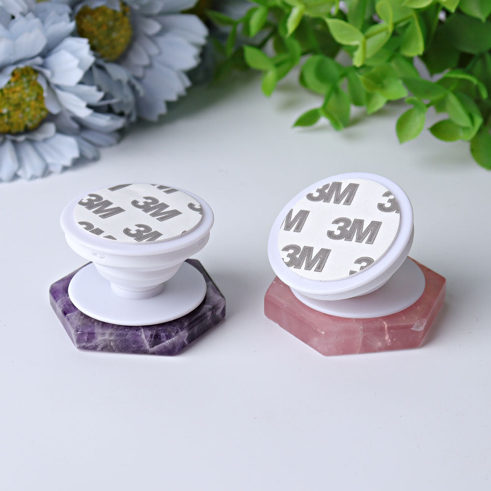 Natural Crystal Hexagon Phone Holder Wholesale