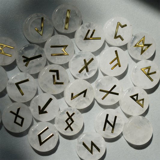 25pcs Mixed Crystal Runes Bag Bulk Wholesale