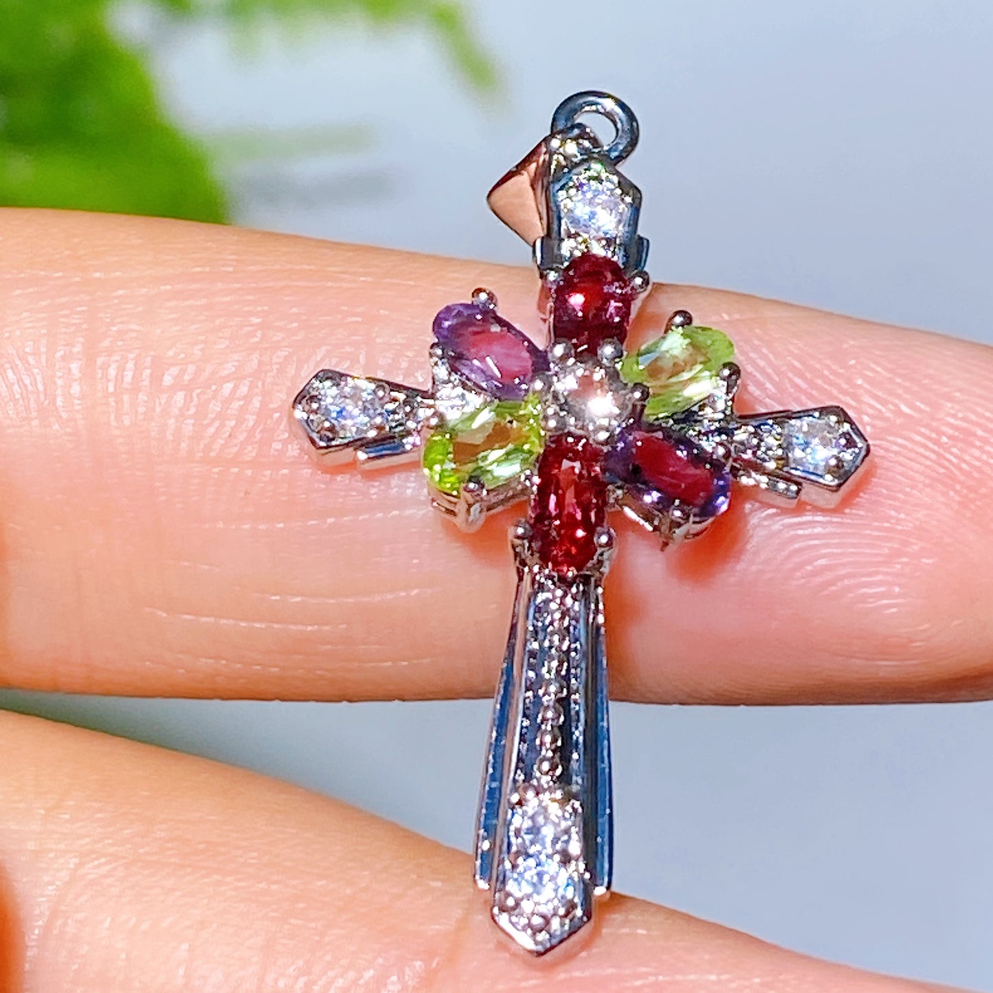 Cooper Silver Plated Crystal Pendant Crystal Healing Bulk Wholesale