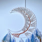 60cm Mixed Crystal Chips Moon Shape Dreamcatcher Bulk Wholesale