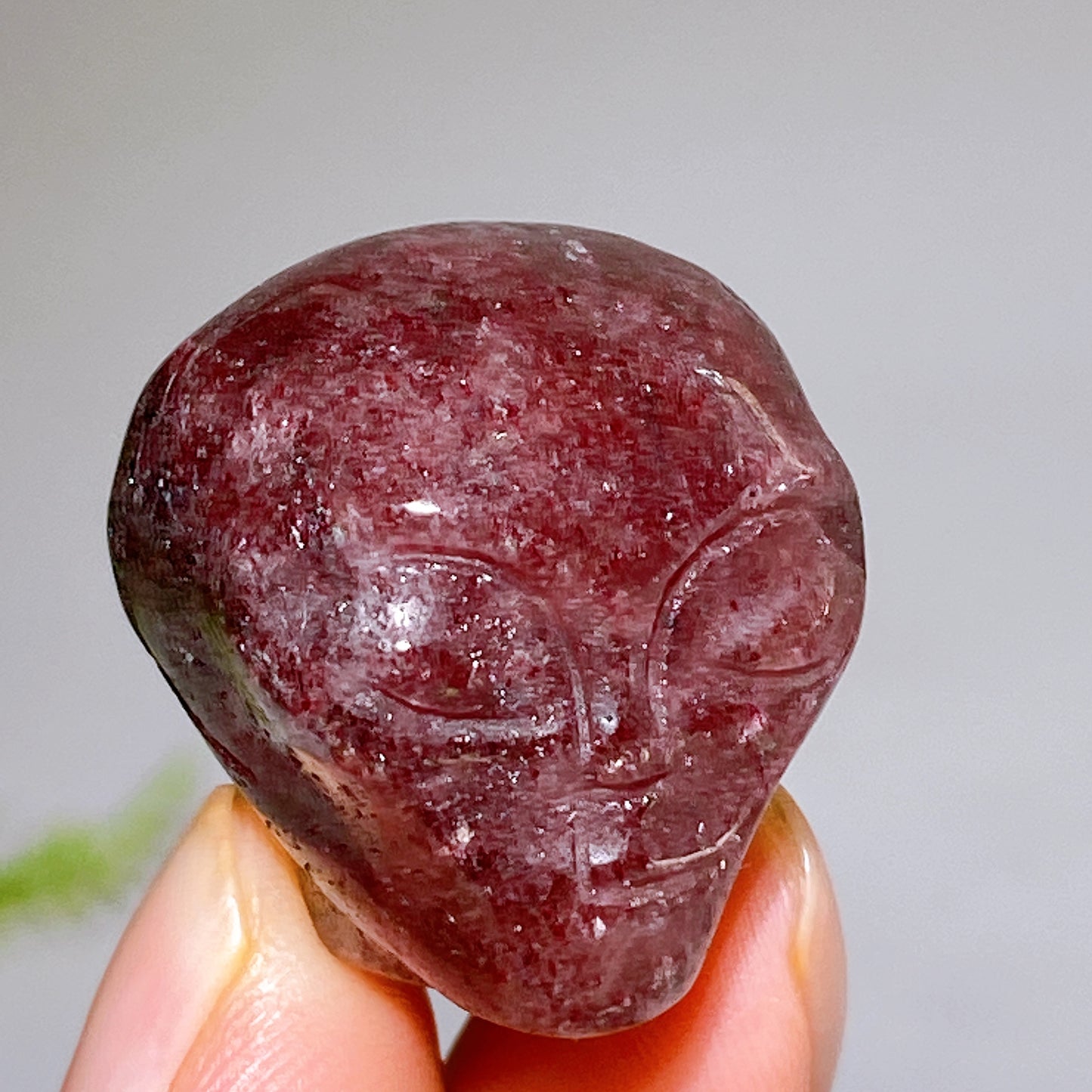 1.0" Crystal Alien Skulll Carving Crystal Healing Bulk Wholesale