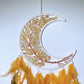 60cm Mixed Crystal Chips Moon Shape Dreamcatcher Bulk Wholesale