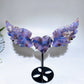 Crystal Heart Wings Carving with Stand Crystal Healing Bulk Wholesale