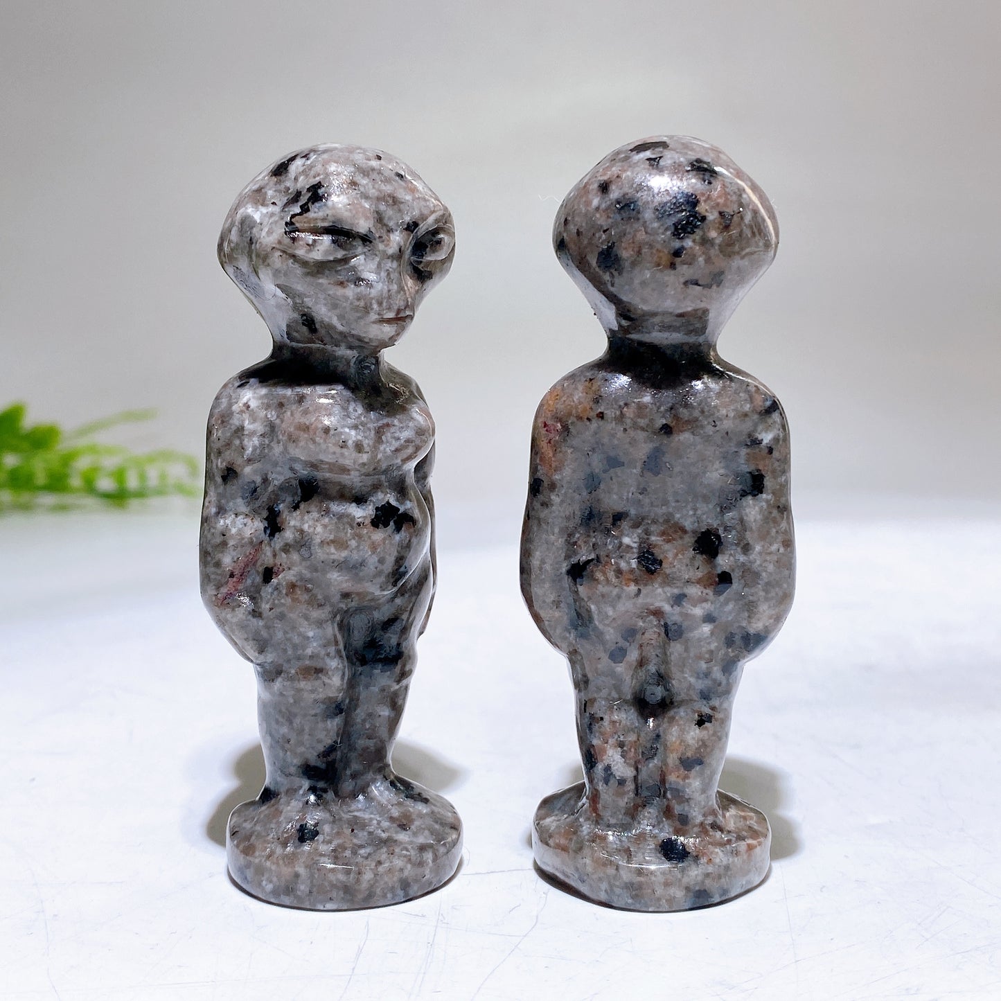 3.2" UV Reactive Yooperlite Alien Carving Crystal Healing Bulk Wholesale