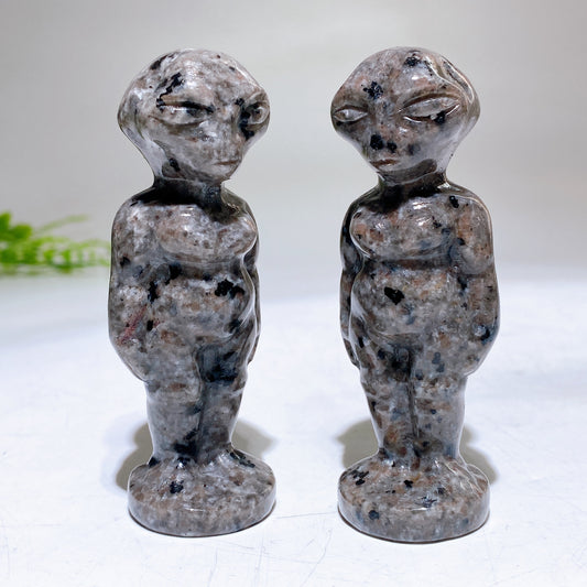 3.2" UV Reactive Yooperlite Alien Carving Crystal Healing Bulk Wholesale