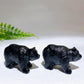 2.0" Natural Black Obsidian Bear Carving Crystal Healing Bulk Wholesale