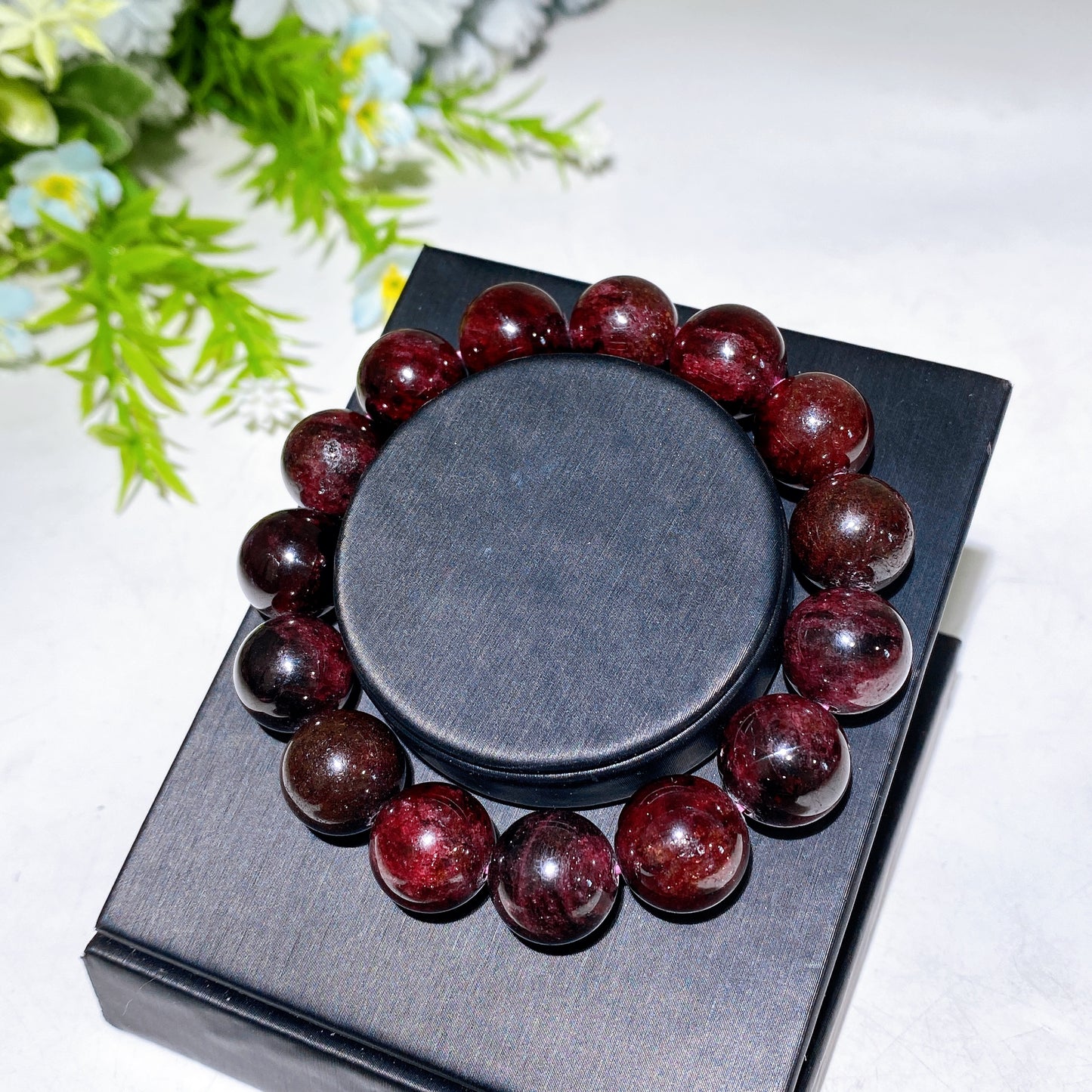 13mm Garnet Bracelet Crystal Healing Bulk Wholesale
