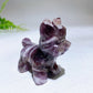 2.3" Natural Crystal Yorkshire Terrier Dog Carving Crystal Healing Bulk Wholesale