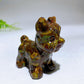 2.3" Natural Crystal Yorkshire Terrier Dog Carving Crystal Healing Bulk Wholesale