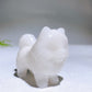 2.2" Naturla Crystal Pomeranian Dog Carving Wholesale