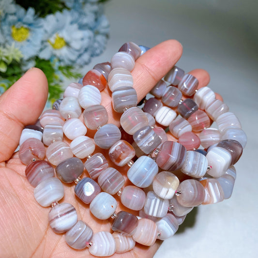 Latern Faceted Natural Botswana Bracelet Crystal Healing Bulk Wholesale