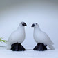 2.6" White Jade Pigeon Carvings Bulk Wholesale