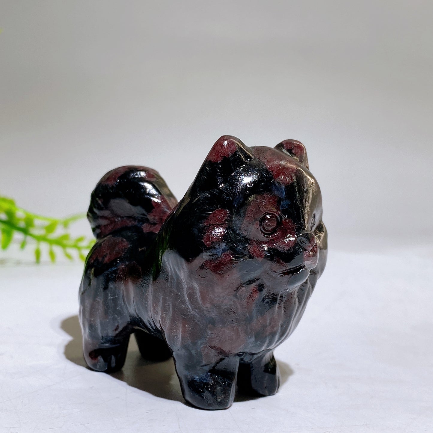 2.2" Naturla Crystal Pomeranian Dog Carving Crystal Healing Bulk Wholesale
