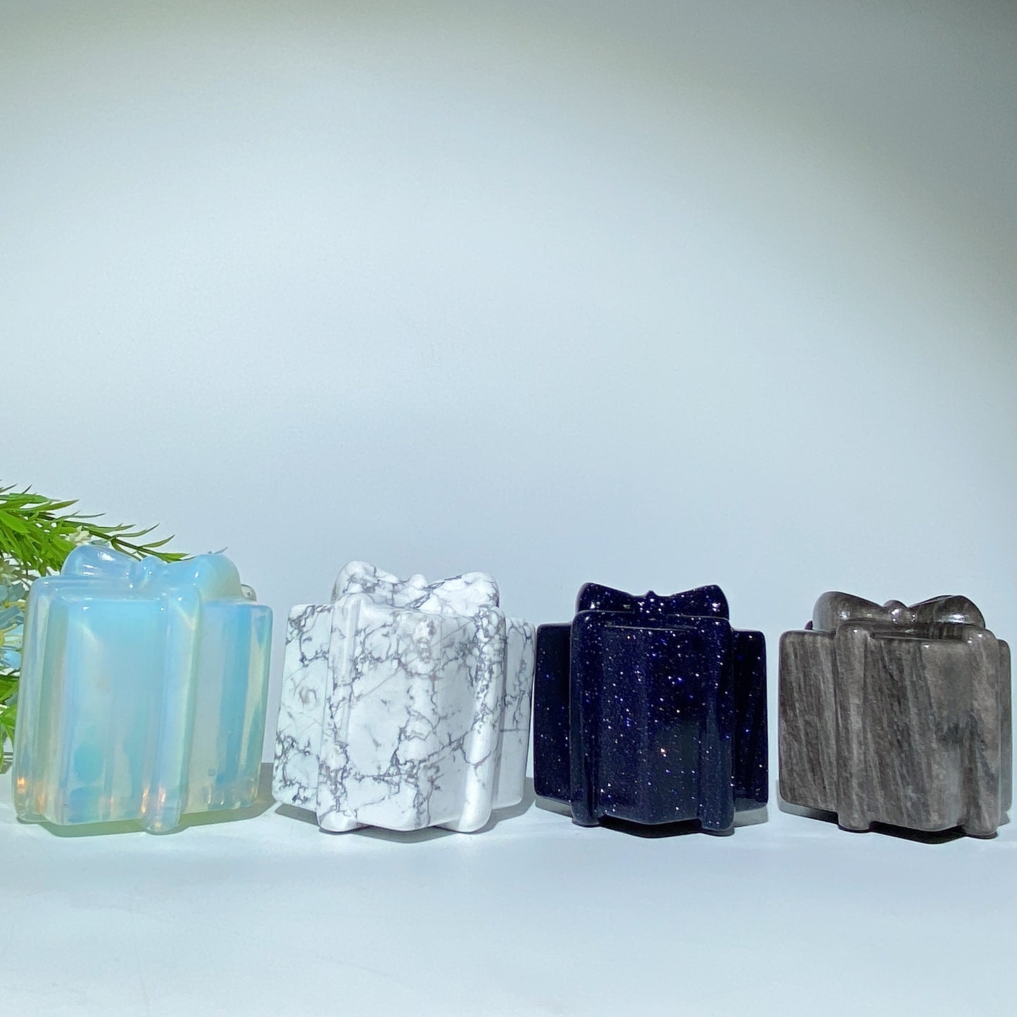 2.0"-2.2" Mixed Crystal Gift Box Carvings Crystal Healing Bulk Wholesale