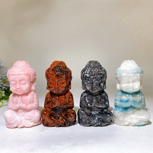 4.5" Crystal Buddha Carving Crystal Healing Bulk Wholesale