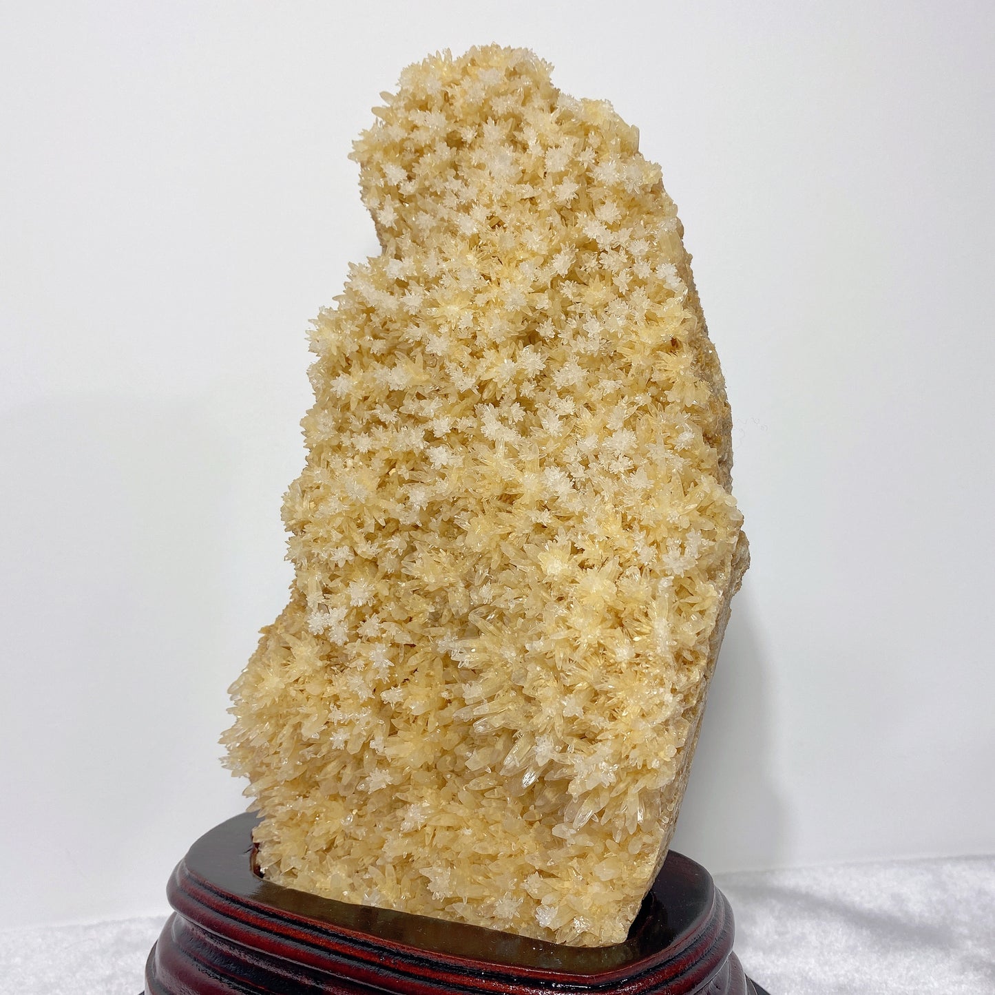 Unique Calcite Cluster Specimen with Stand Crystal Healing