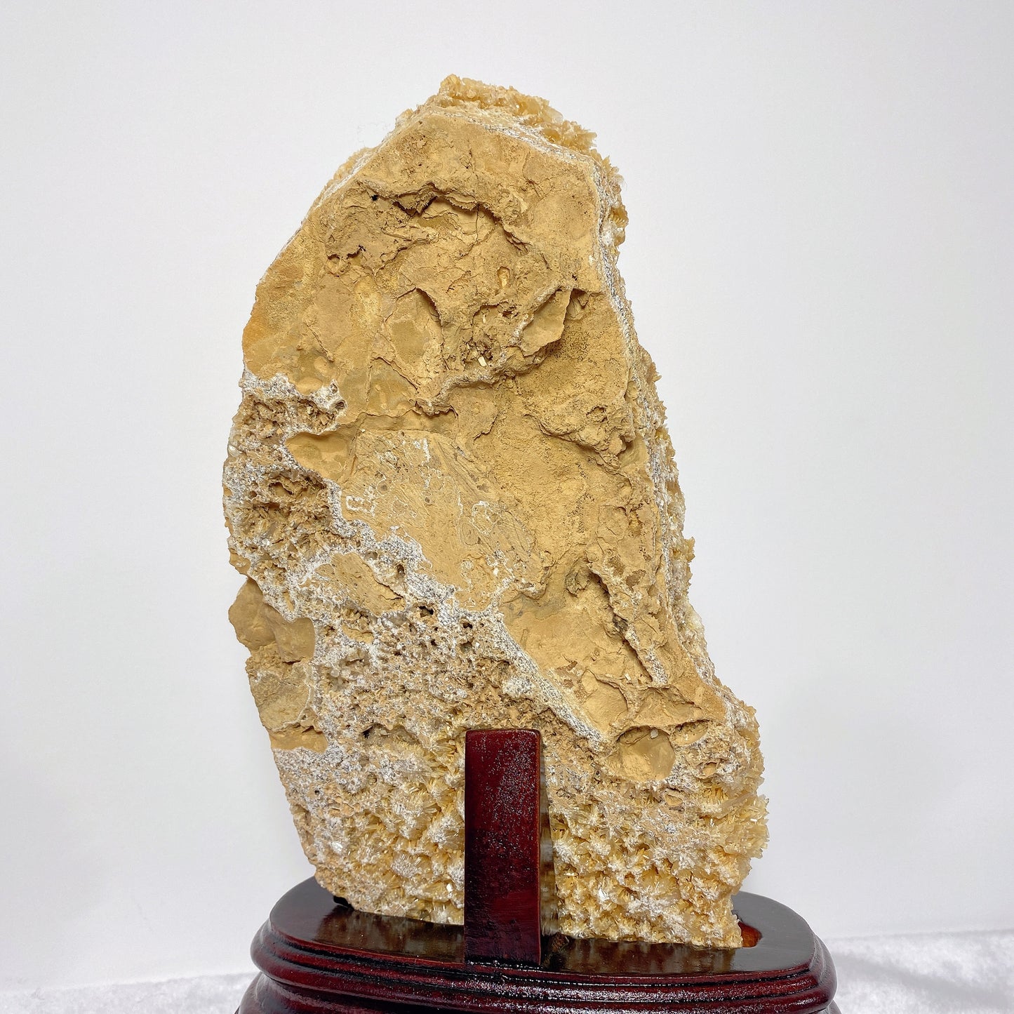 Unique Calcite Cluster Specimen with Stand