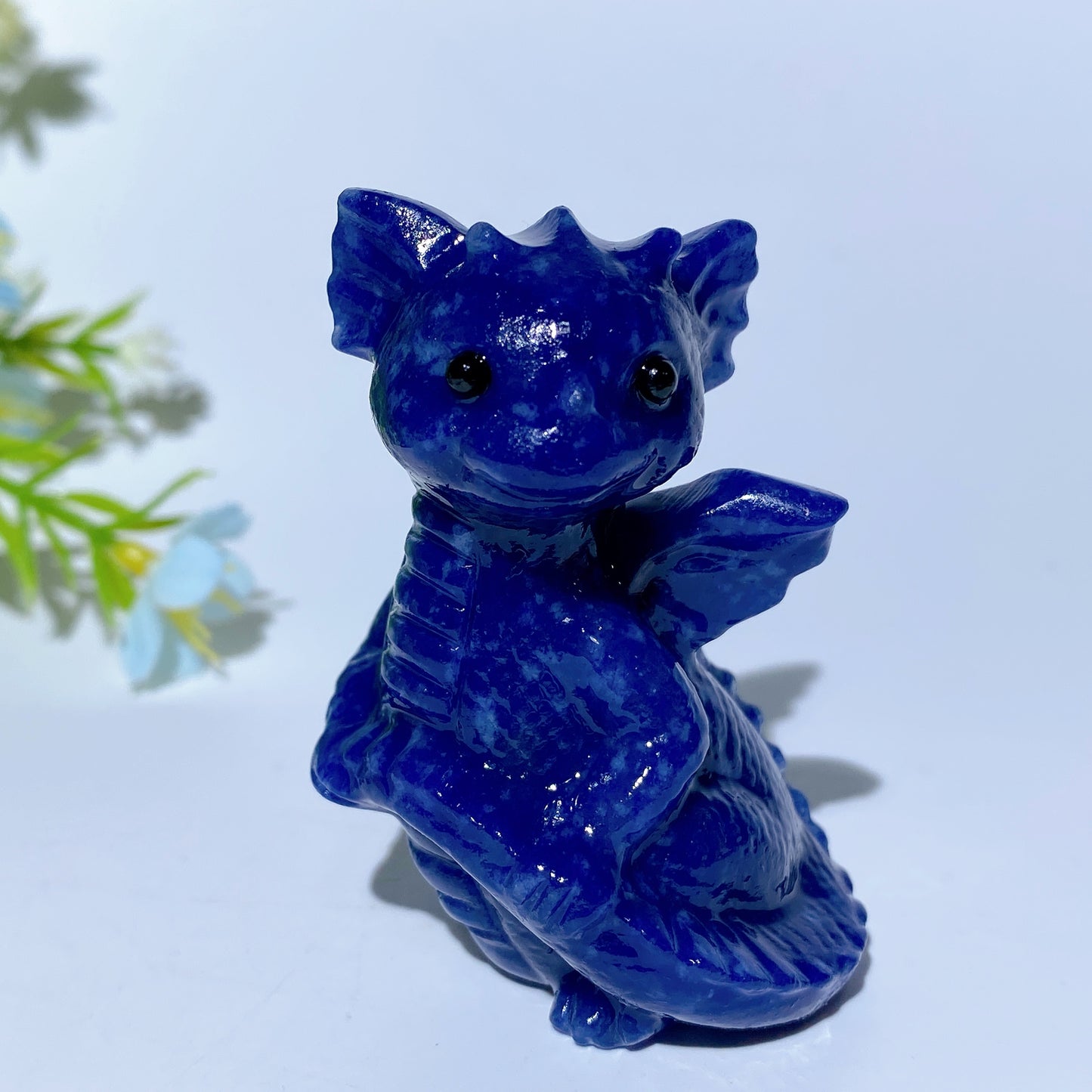 2.3" Mixed Crystal Baby Dragon Carvings Bulk Wholesale