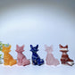 2.3" Mixed Crystal Fox Carvings Bulk Wholesale