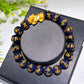8mm 10mm Crystal Bracelet with Gold Metal Pixiu Decor Crystal Healing Bulk Wholesale