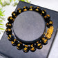 8mm 10mm Crystal Bracelet with Gold Metal Pixiu Decor Crystal Healing Bulk Wholesale