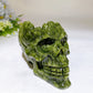 4.7" Serpentine Skull Bowl Carving Crystal Healing Bulk Wholesale